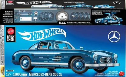 Mattel Brick Shop Hot Wheels Mercedes-Benz 300 Sl Building Toy Kit (1600 Pieces)