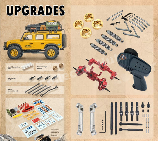 FMS SCX24 SCX24M Metal Upgrades & Spare Parts
