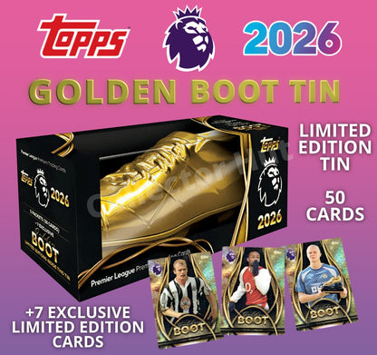 Premier League 2026 Limited Edition Golden Boot Tin