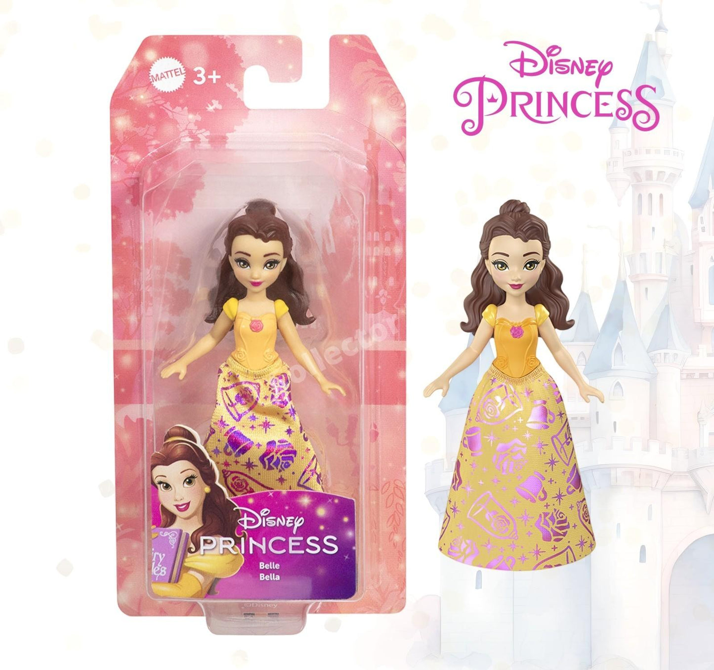 Disney Princess Small Doll Play 3.5" Mini Figures (HPL55) Mattel