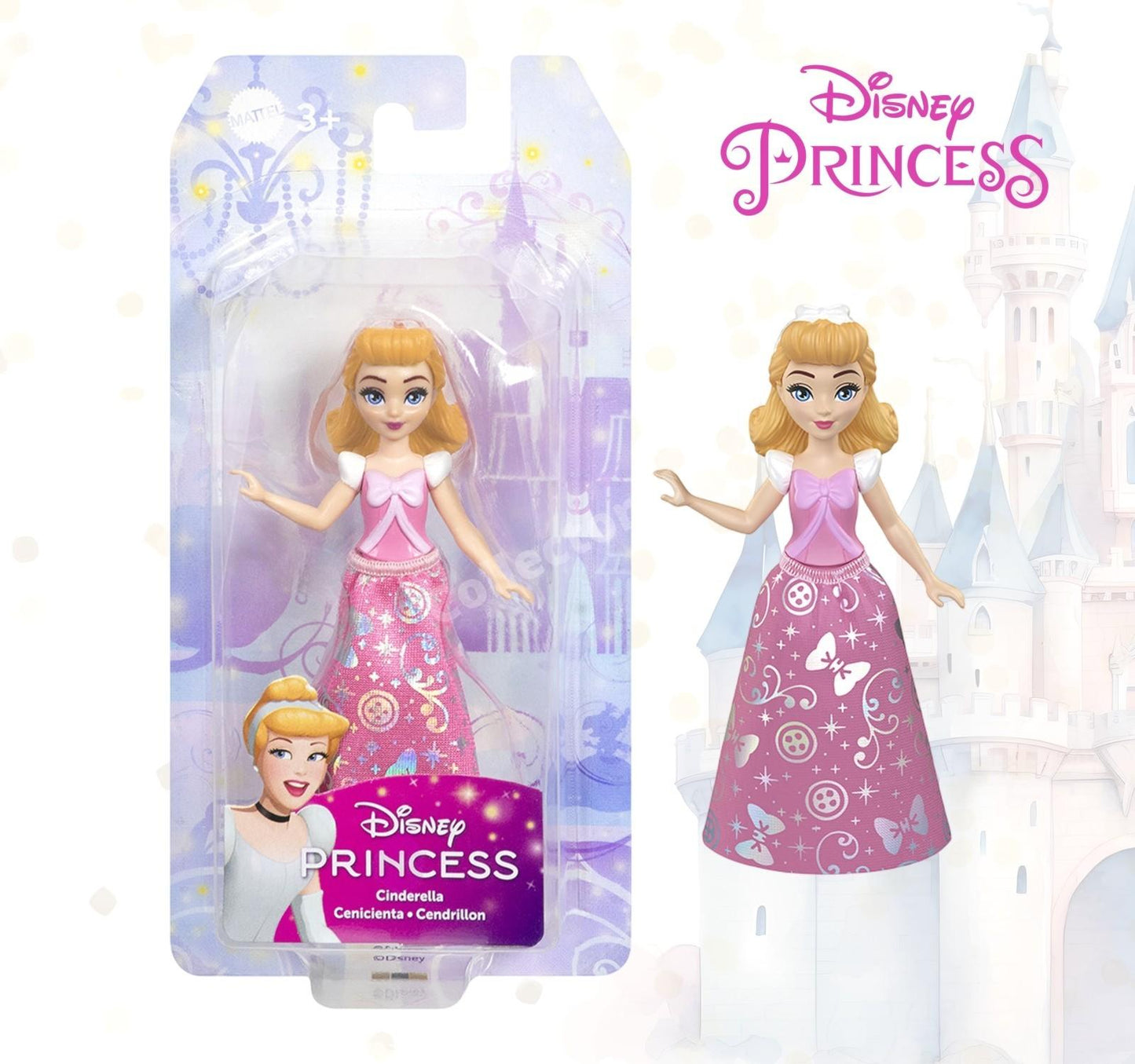 Disney Princess Small Doll Play 3.5" Mini Figures (HPL55) Mattel
