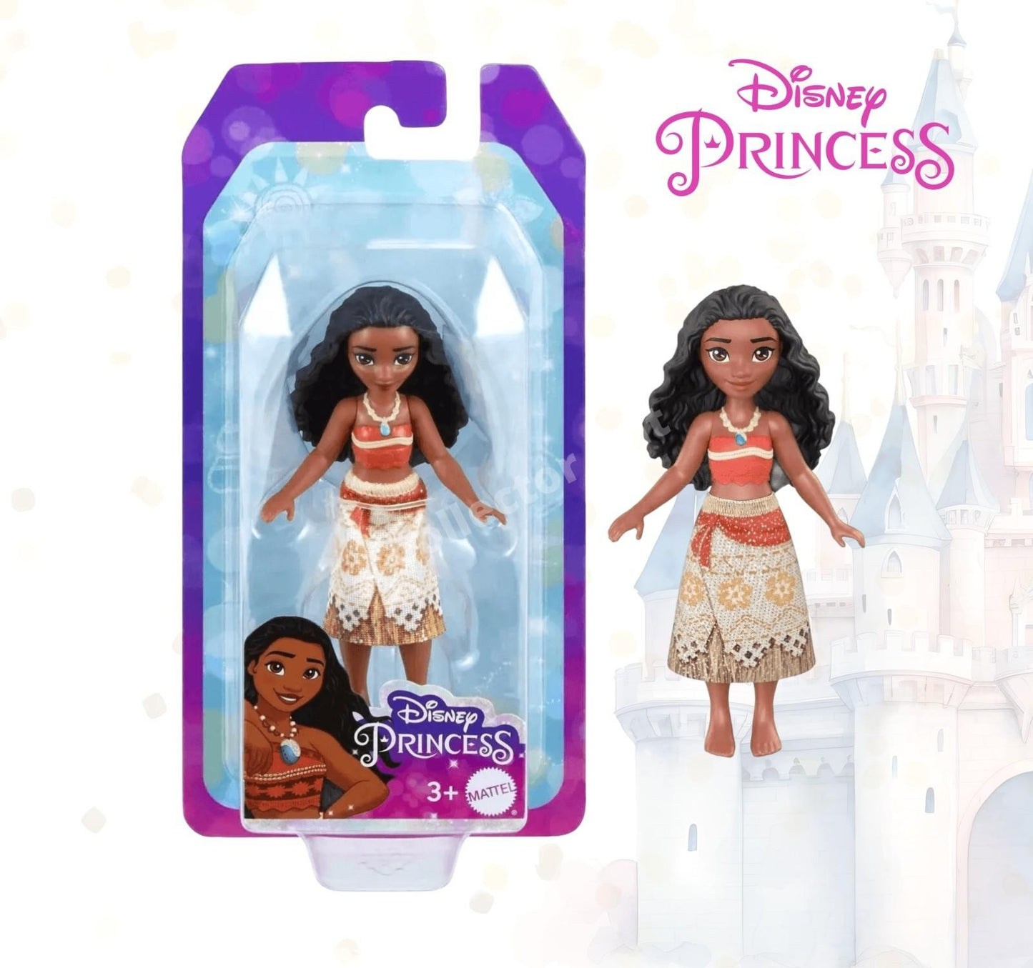 Disney Princess Small Doll Play 3.5" Mini Figures (HPL55) Mattel