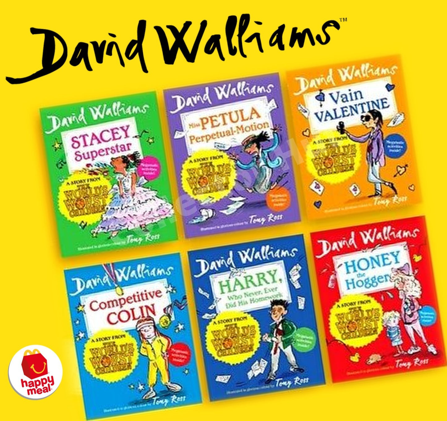 McDonalds David Walliams Happy Meal Happy Readers Books