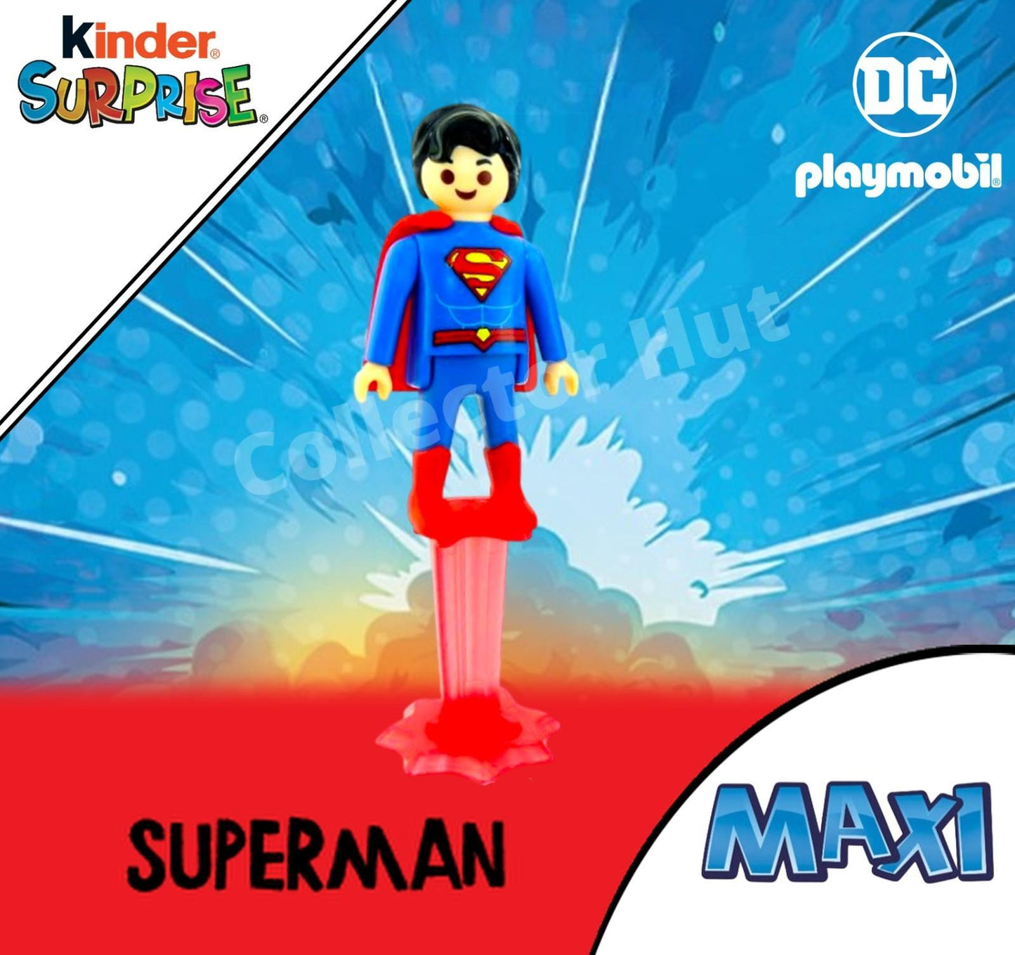 Kinder Egg DC Justice League Playmobil MAXI Action Figures IDENTIFIED