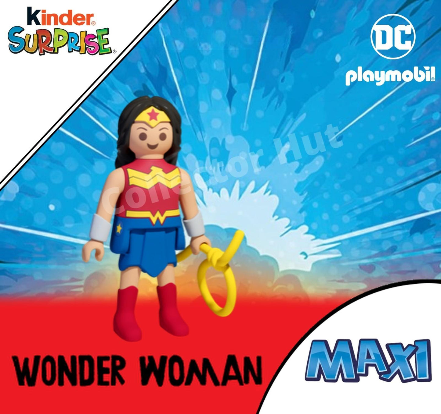 Kinder Egg DC Justice League Playmobil MAXI Action Figures IDENTIFIED