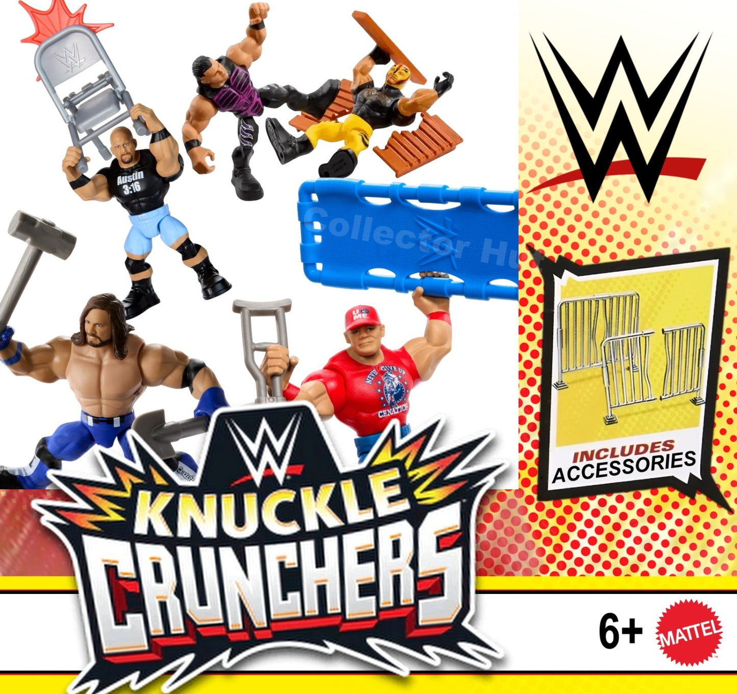 WWE Knuckle Crunchers Action Figures with Accessories