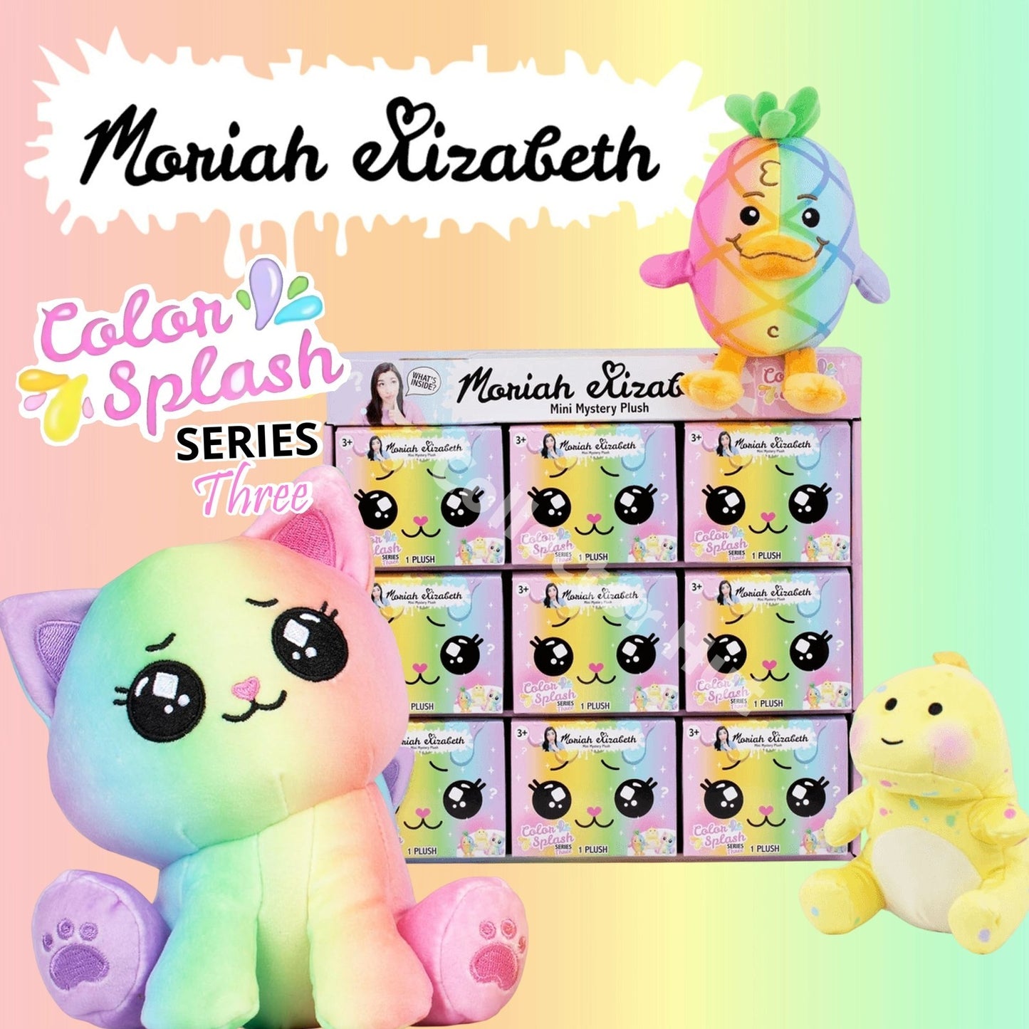 Moriah Elizabeth Mini Mystery Plush Series 3 Colour Color Splash IDENTIFIED