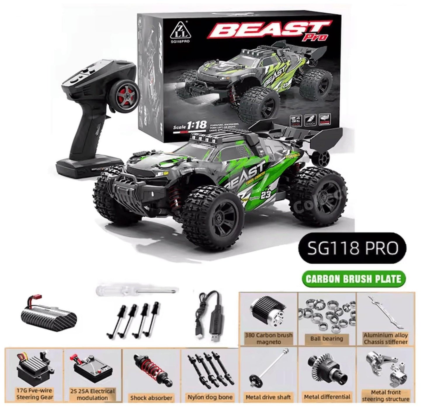 ZLL SG118 Beast Max Pro Extreme Off Road RC Car High Speed Buggy Brushless