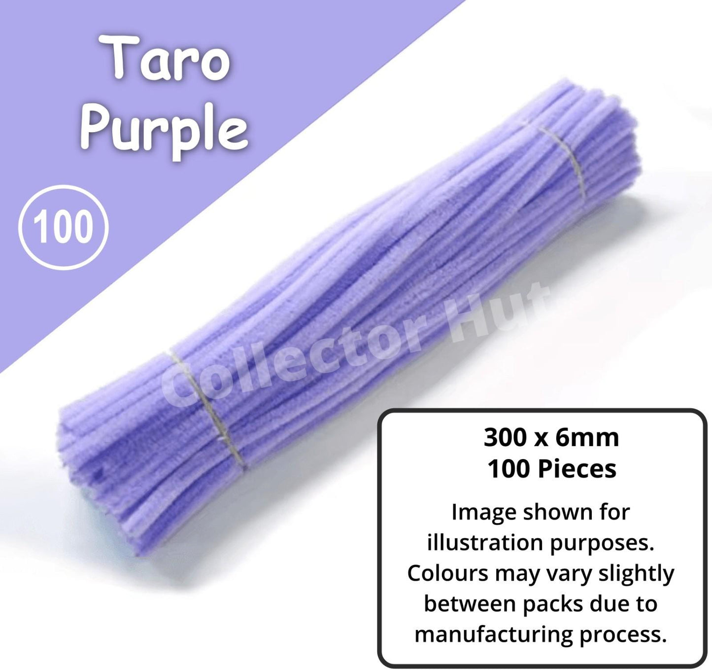 Chenille Craft Stems Pipe Cleaners 100pcs 30cm x 6mm Flexible Craft Supplies