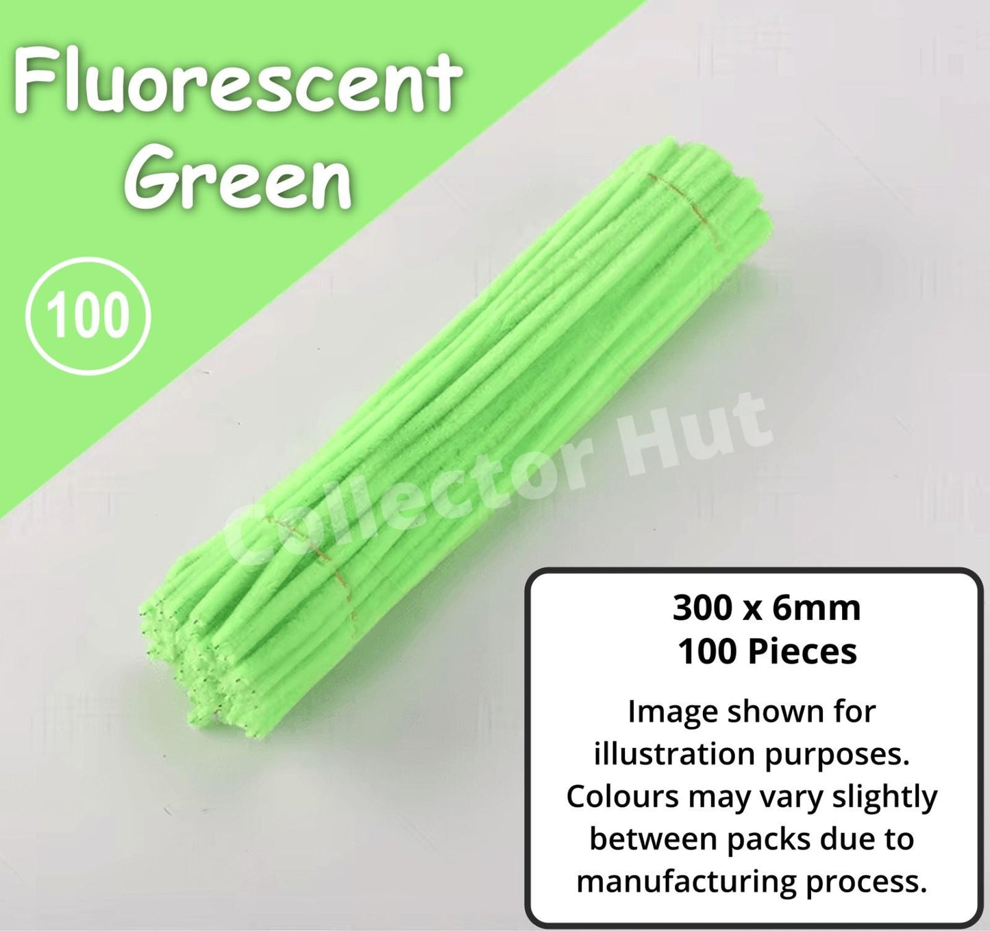 Chenille Craft Stems Pipe Cleaners 100pcs 30cm x 6mm Flexible Craft Supplies