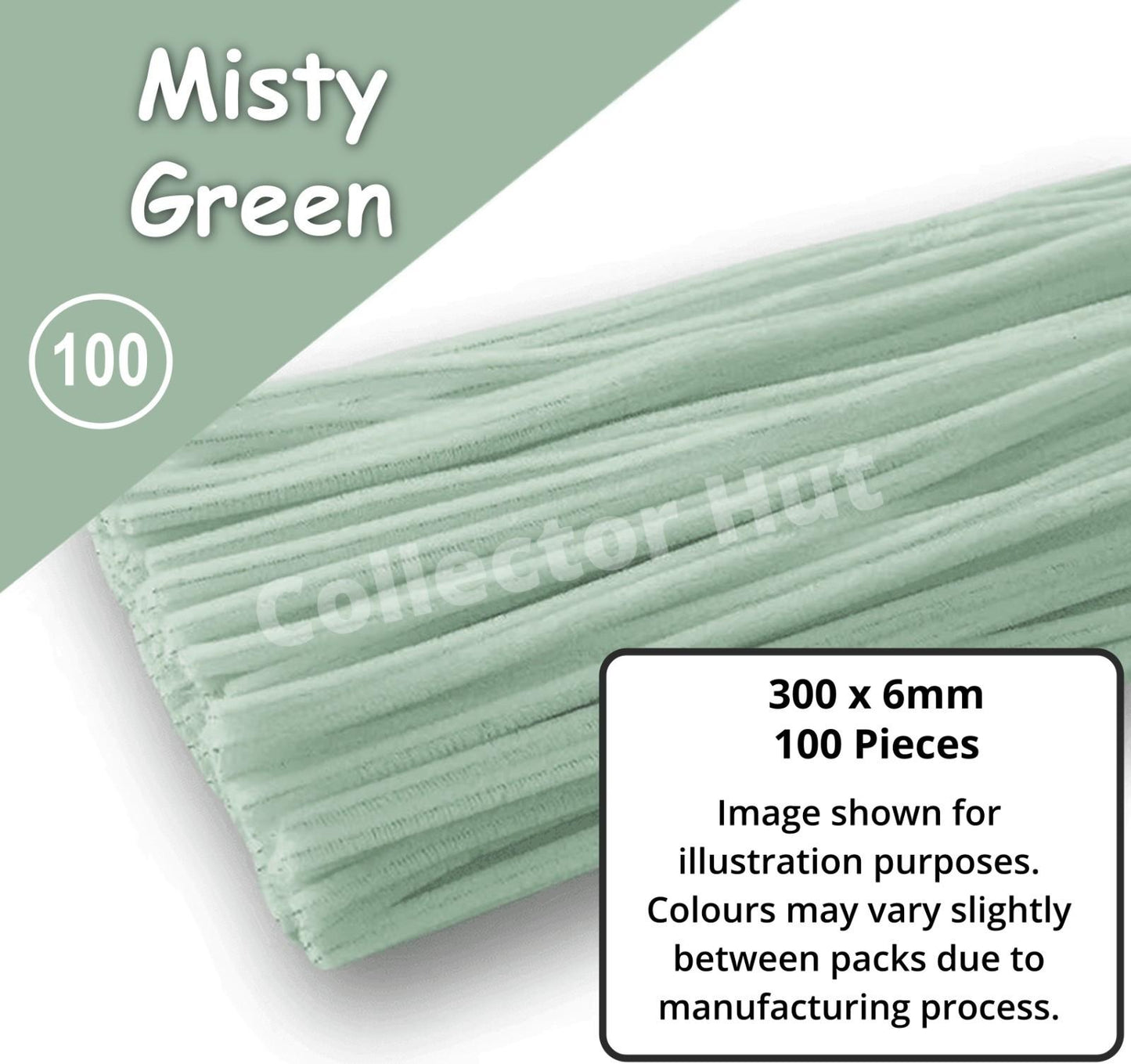 Chenille Craft Stems Pipe Cleaners 100pcs 30cm x 6mm Flexible Craft Supplies