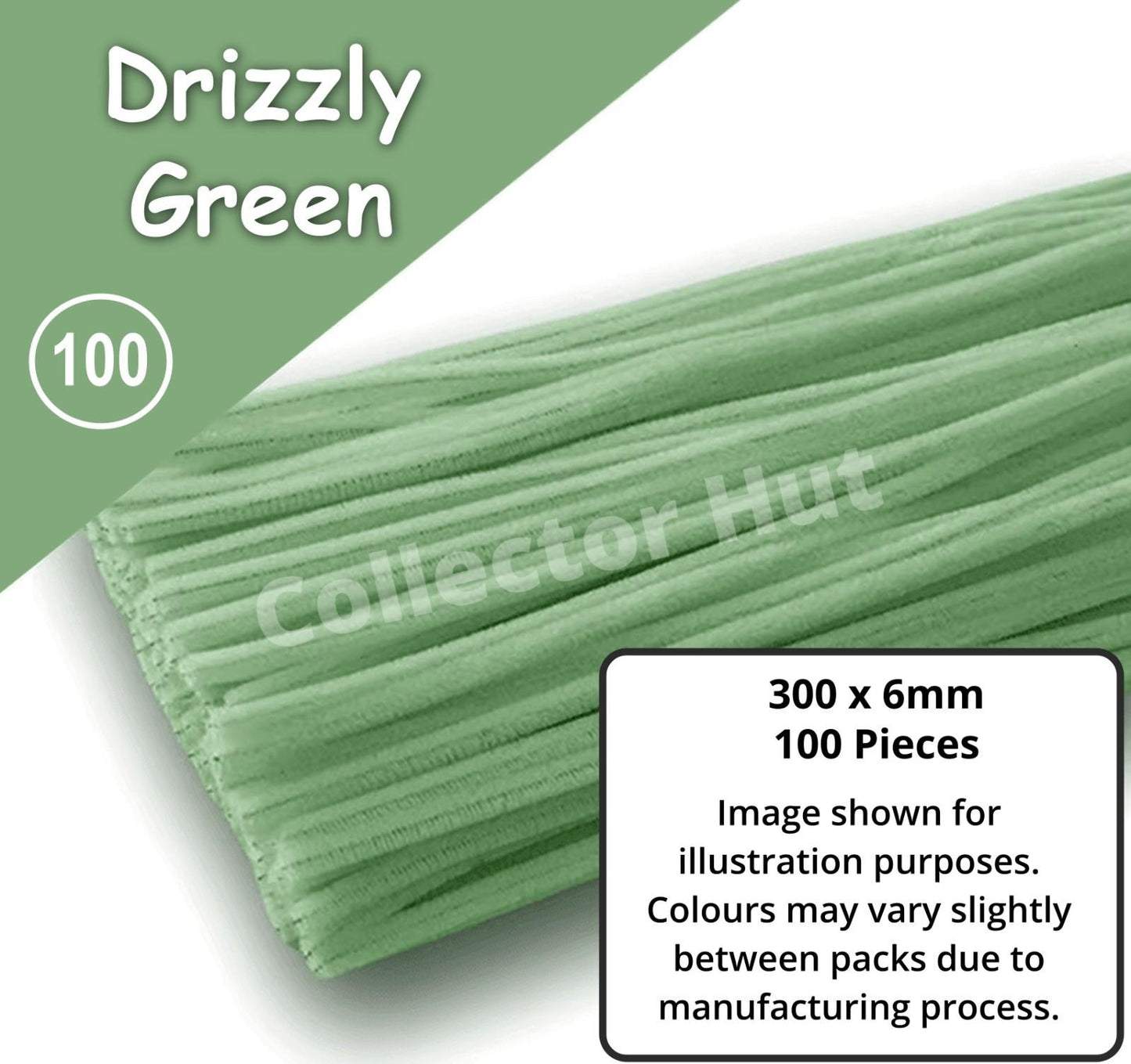 Chenille Craft Stems Pipe Cleaners 100pcs 30cm x 6mm Flexible Craft Supplies
