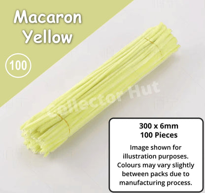 Chenille Craft Stems Pipe Cleaners 100pcs 30cm x 6mm Flexible Craft Supplies