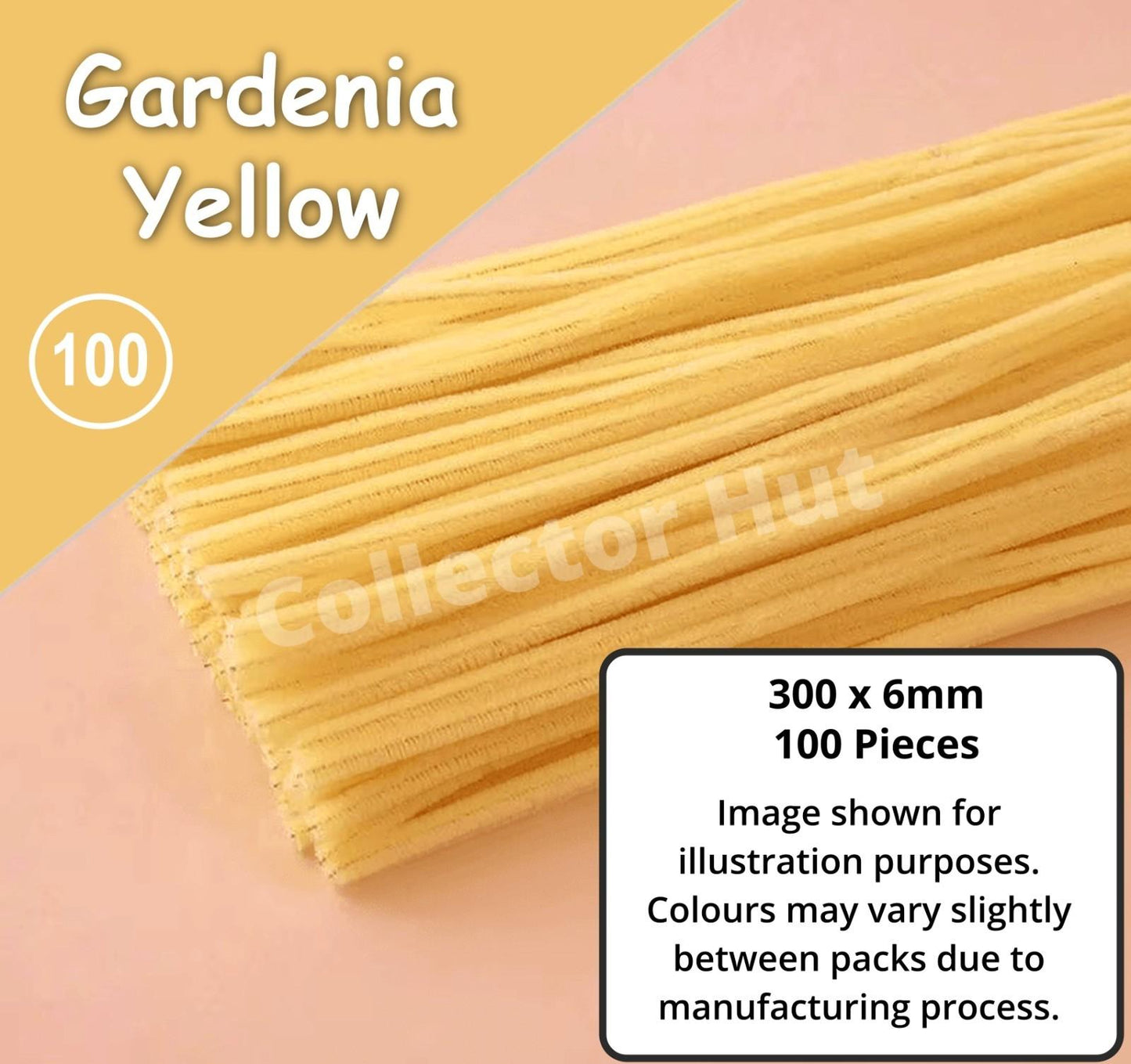 Chenille Craft Stems Pipe Cleaners 100pcs 30cm x 6mm Flexible Craft Supplies