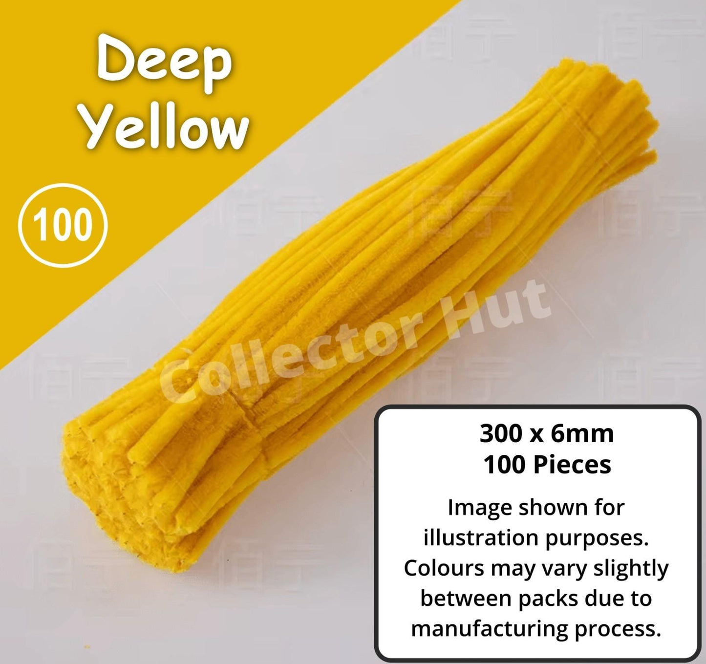 Chenille Craft Stems Pipe Cleaners 100pcs 30cm x 6mm Flexible Craft Supplies