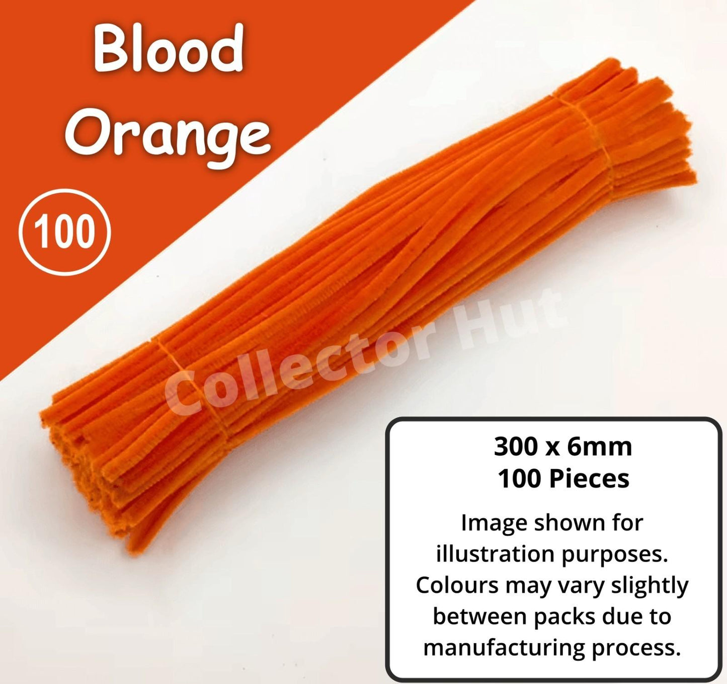 Chenille Craft Stems Pipe Cleaners 100pcs 30cm x 6mm Flexible Craft Supplies