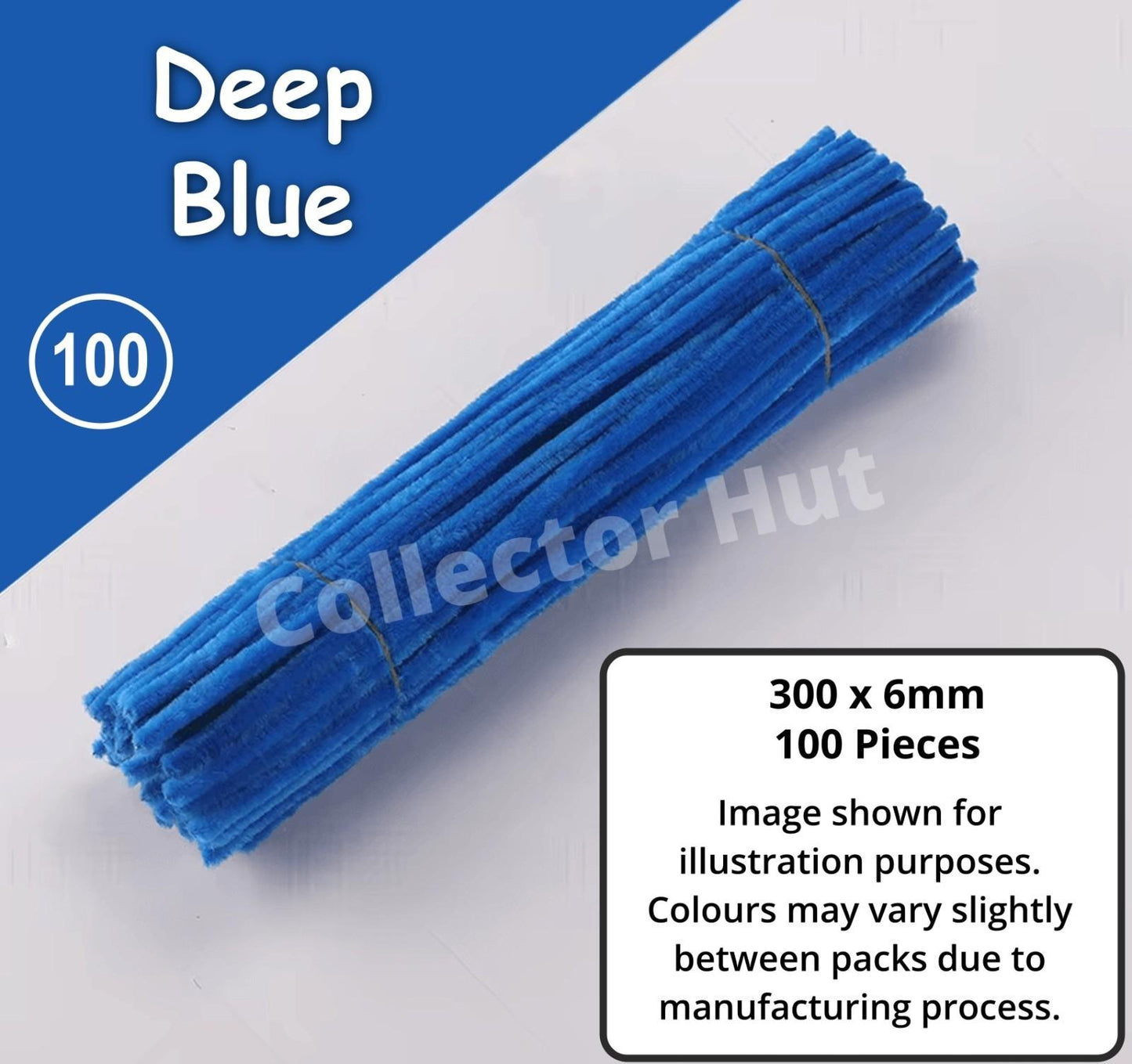 Chenille Craft Stems Pipe Cleaners 100pcs 30cm x 6mm Flexible Craft Supplies
