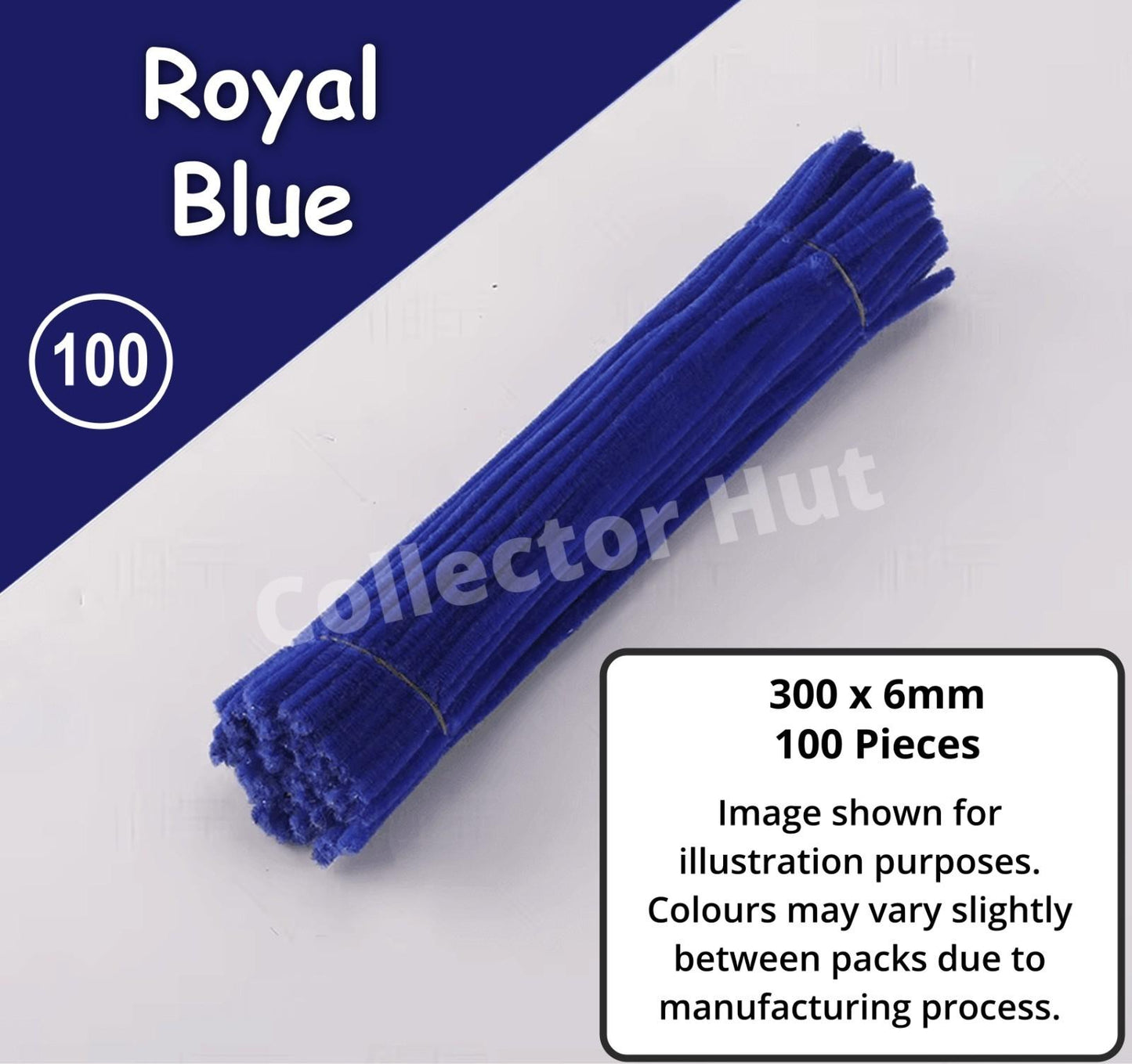 Chenille Craft Stems Pipe Cleaners 100pcs 30cm x 6mm Flexible Craft Supplies