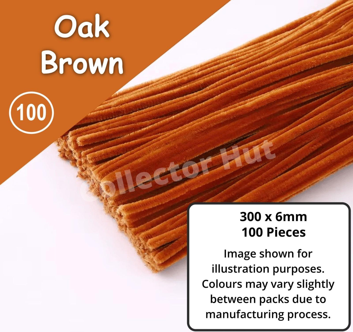 Chenille Craft Stems Pipe Cleaners 100pcs 30cm x 6mm Flexible Craft Supplies