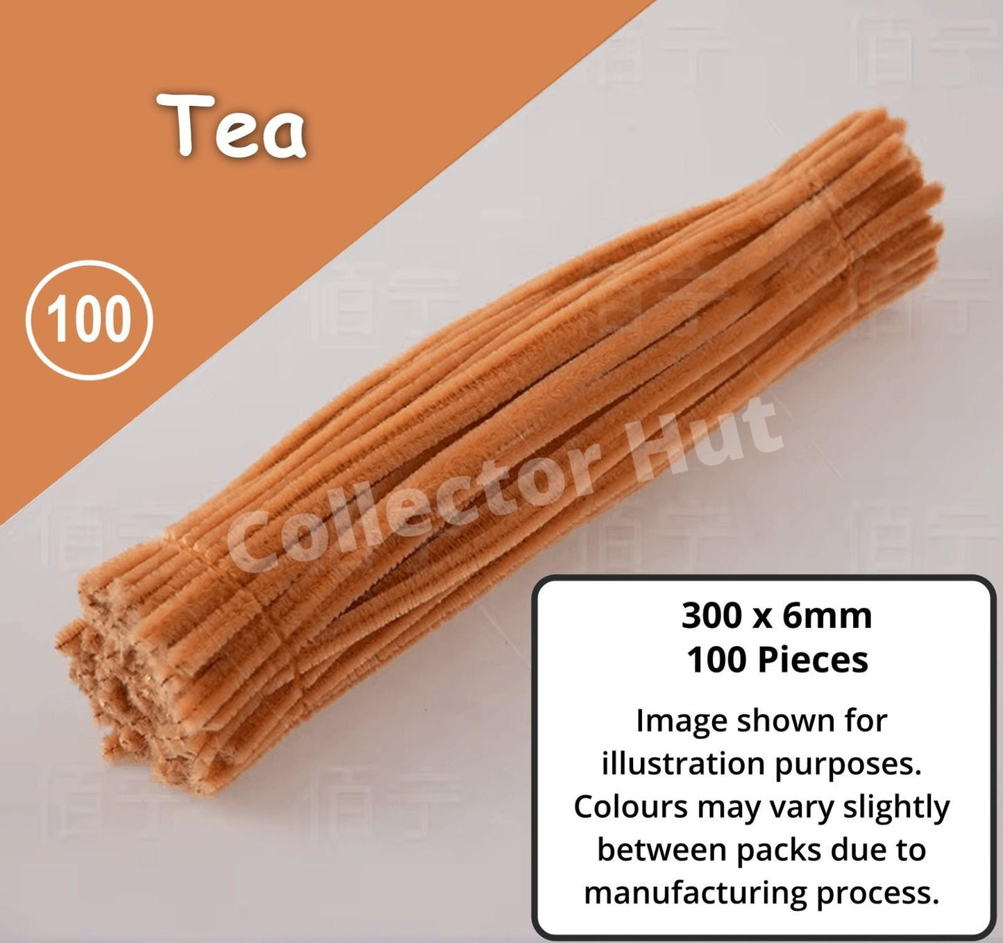 Chenille Craft Stems Pipe Cleaners 100pcs 30cm x 6mm Flexible Craft Supplies