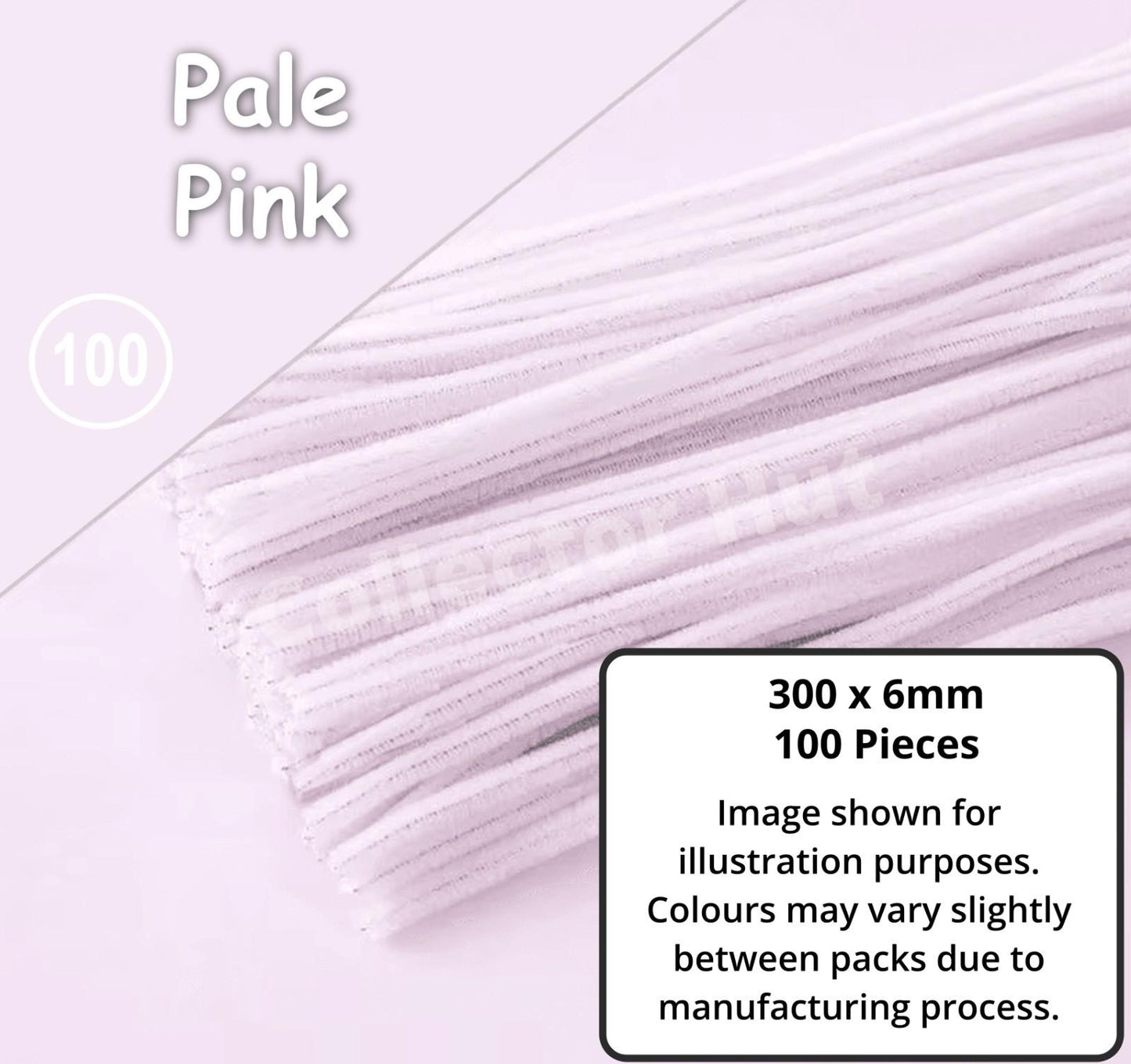 Chenille Craft Stems Pipe Cleaners 100pcs 30cm x 6mm Flexible Craft Supplies