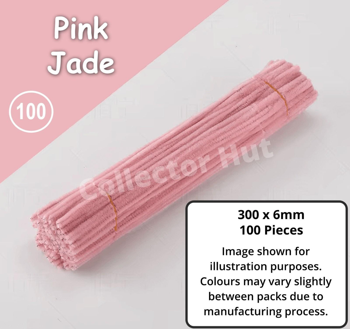 Chenille Craft Stems Pipe Cleaners 100pcs 30cm x 6mm Flexible Craft Supplies