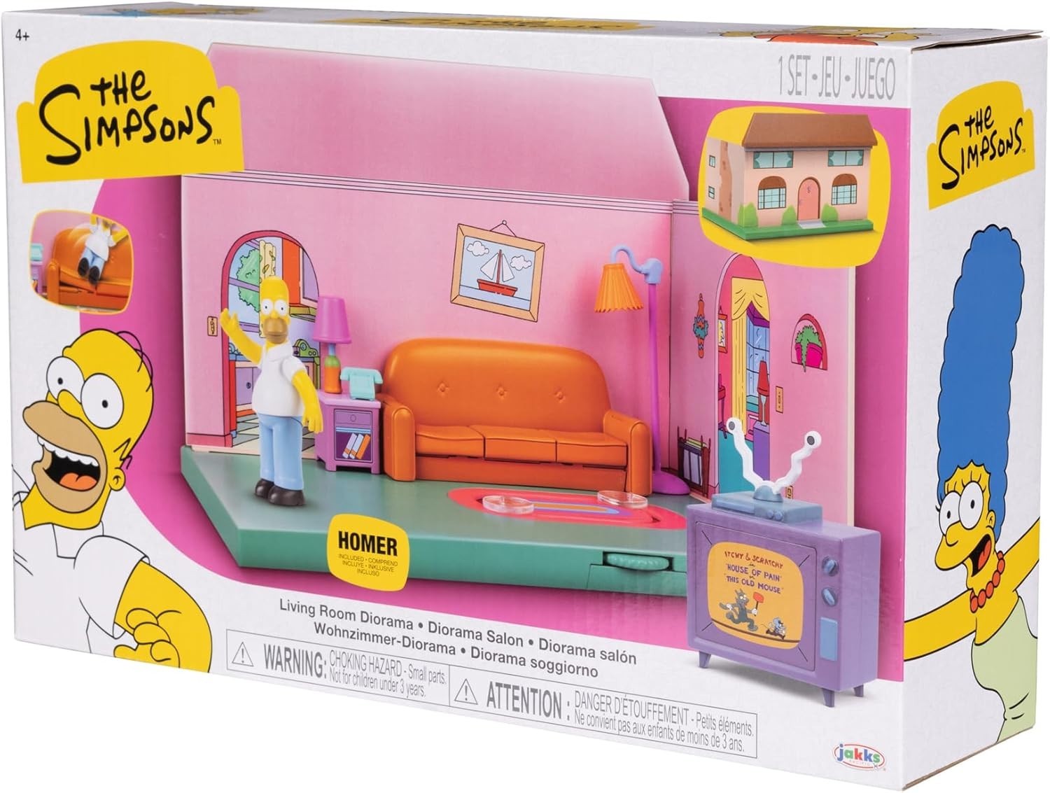 The Simpsons Living Room Diorama Playset 2.5