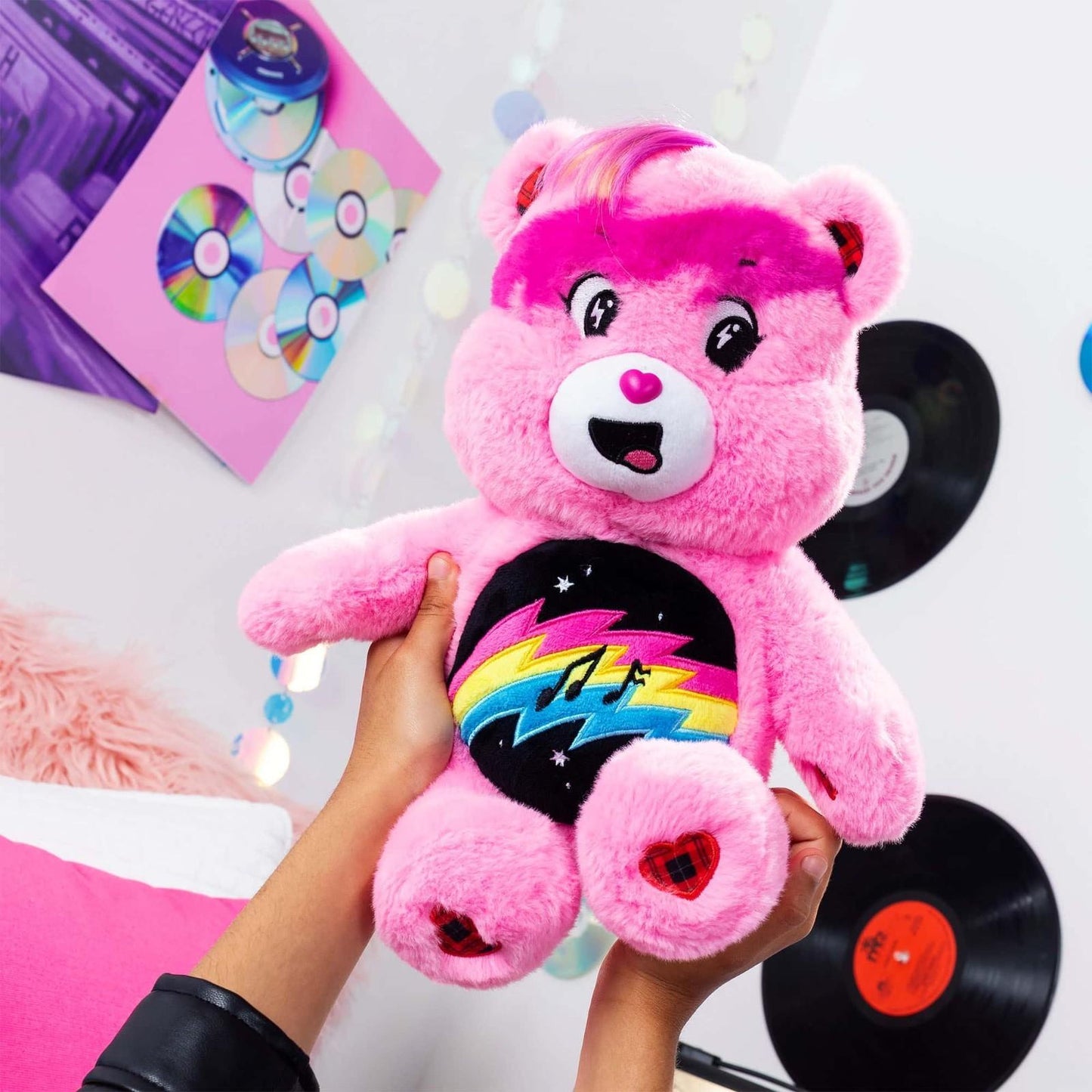 Care Bears - 9'' Limited Edition Rock A Lot Bears - Cheer Bear