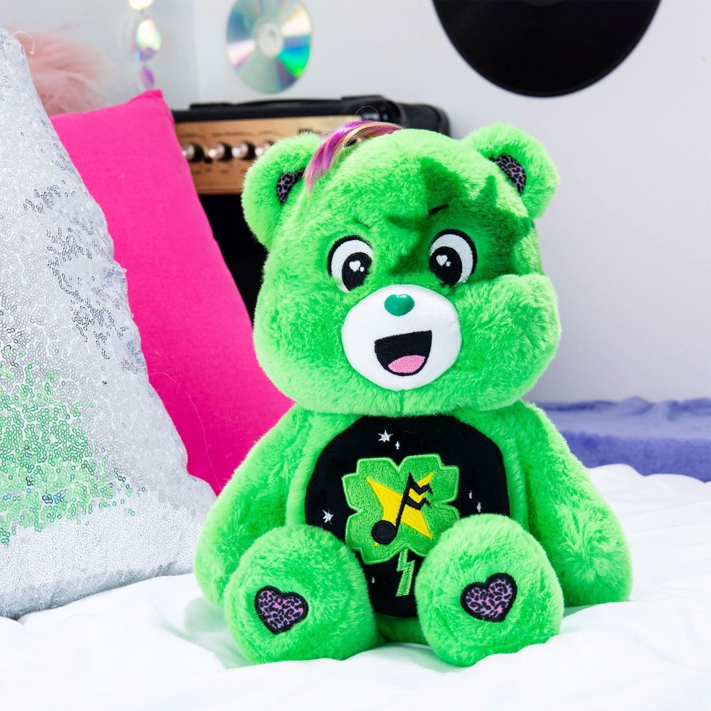 Care Bears - 9'' Limited Edition Rock A Lot Bears - Cheer Bear