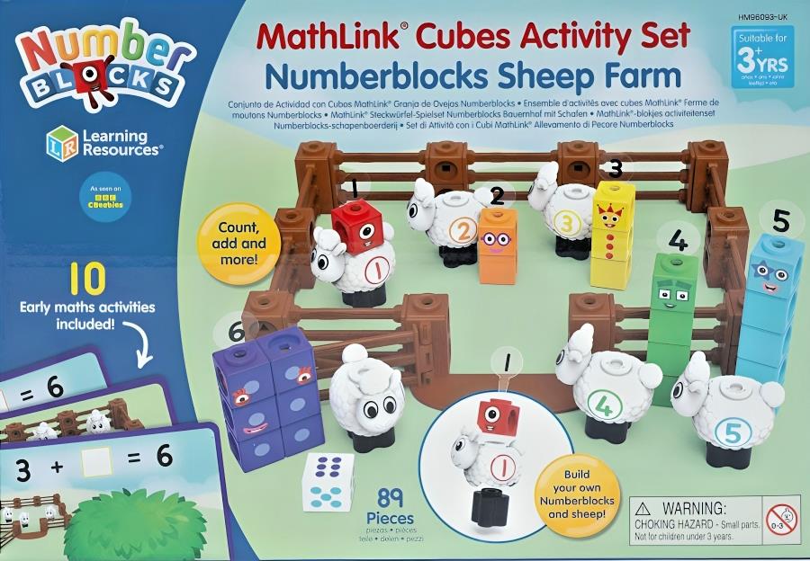 Numberblocks Sheep Farm Education Mathematics Activity Set