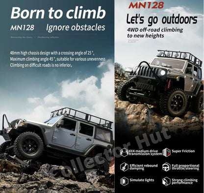 MN128 RC Rock Crawler 1:12 Scale Premium Design Upgradable