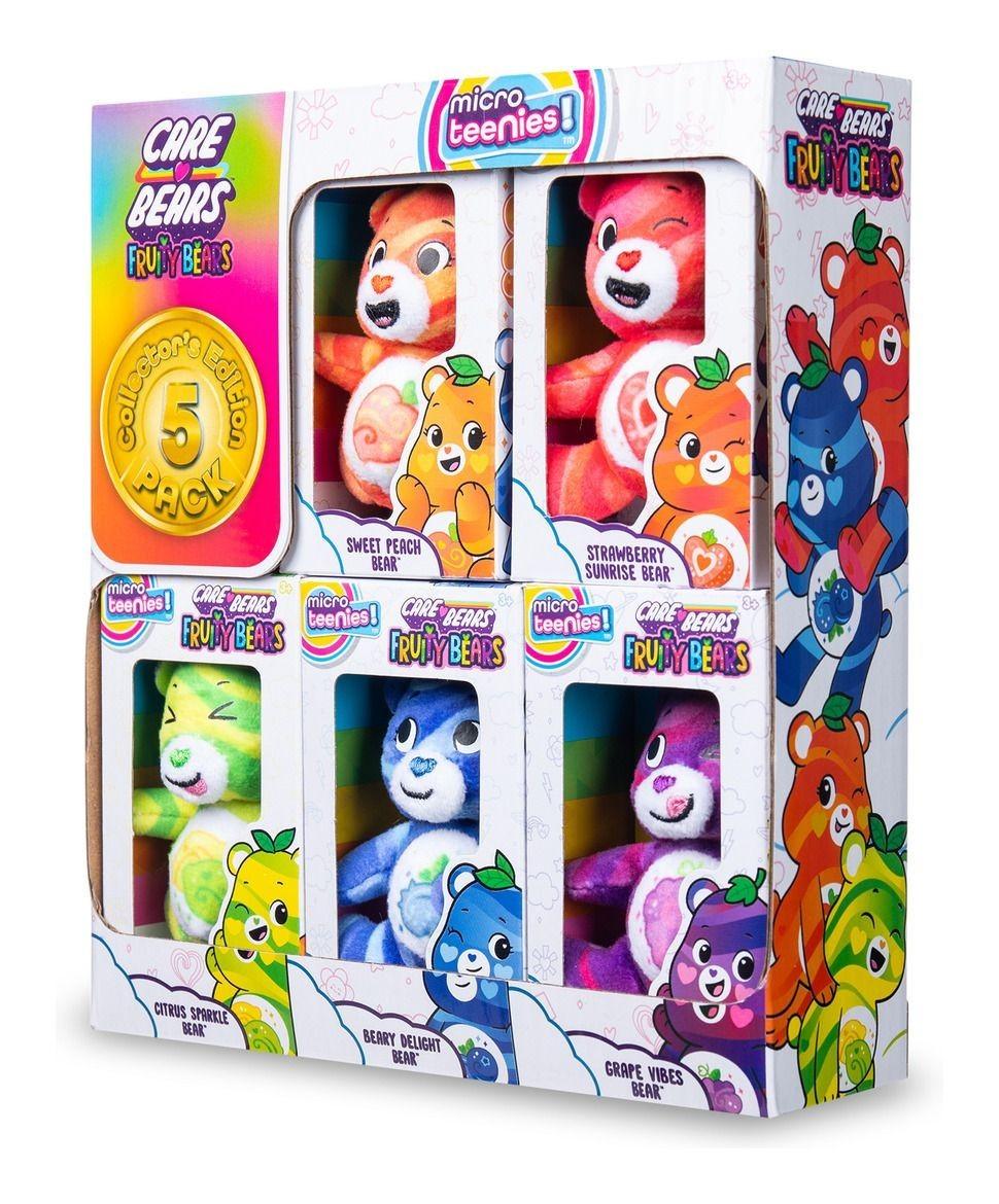 Care Bears Micro Teenies Wave 2 Fruity Bears 5 Pack Mini Plush Toys