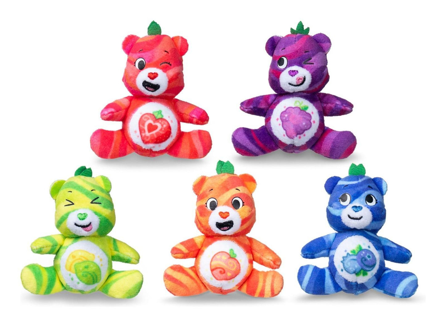 Care Bears Micro Teenies Wave 2 Fruity Bears 5 Pack Mini Plush Toys