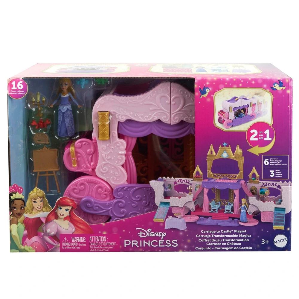Disney Princess Carriage to Castle 2 in 1 Mini Figure Playset