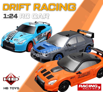 Drift RC Car 1:24 Scale High Speed Remote Control 4WD 2.4Ghz 2024 Series