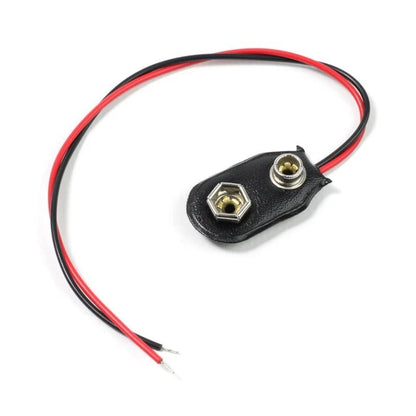 PP3 9V Battery Snap on Leads 10pcs Connector Clip 150mm Straight