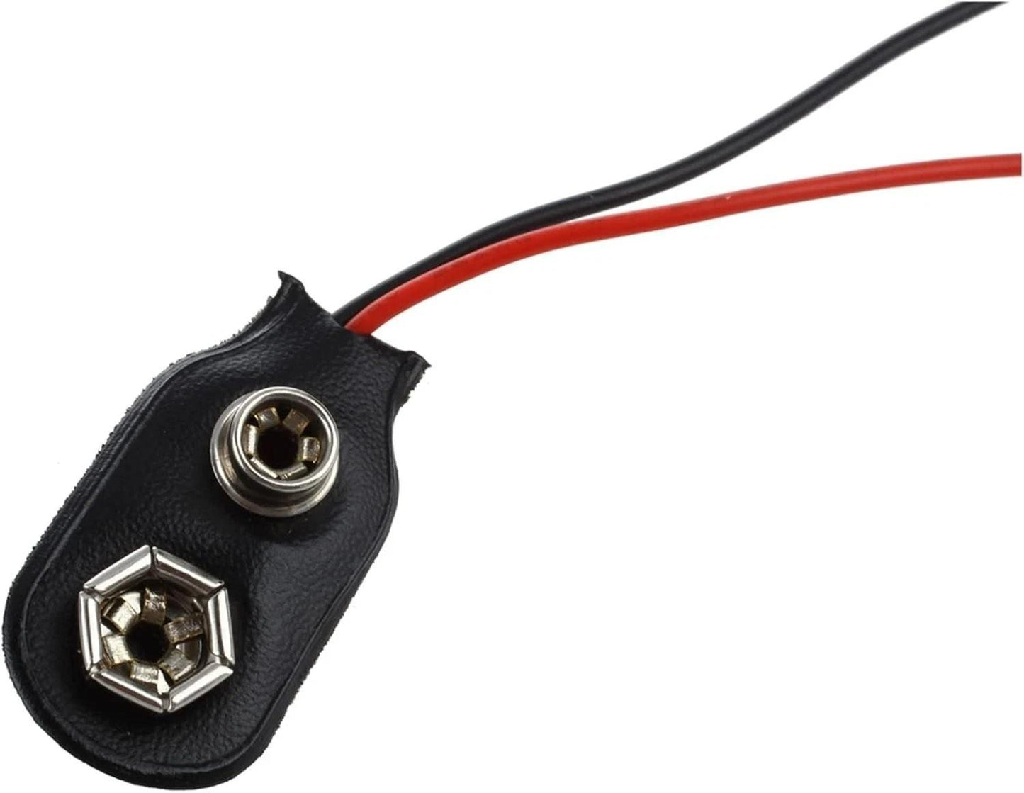 PP3 9V Battery Snap on Leads 10pcs Connector Clip 150mm Straight