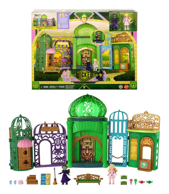 Wicked Emerald City Playset with Glinda & Elphaba Small Dolls