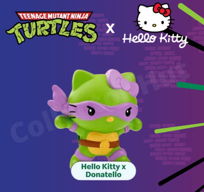 Teenage Mutant Ninja Turtles x Hello Kitty McDonalds Happy Meal Toys TMNT