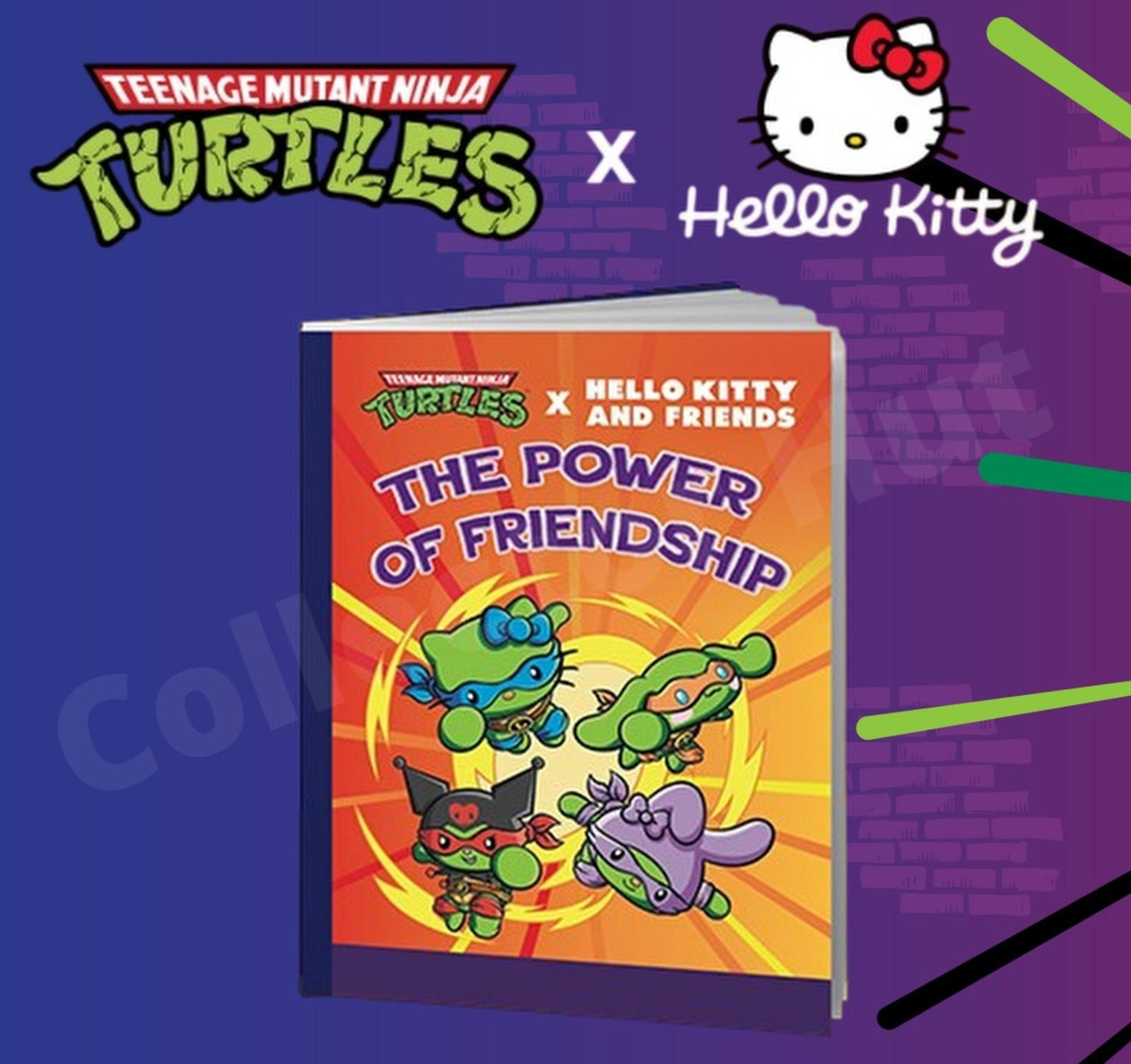 Teenage Mutant Ninja Turtles x Hello Kitty McDonalds Happy Meal Toys TMNT