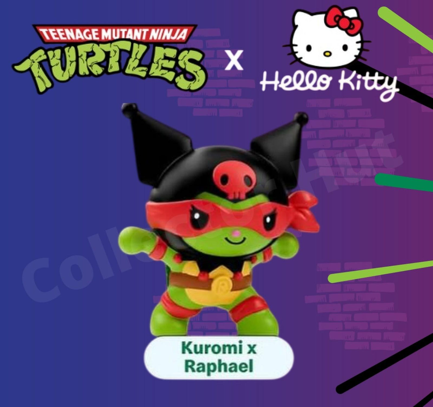 Teenage Mutant Ninja Turtles x Hello Kitty McDonalds Happy Meal Toys TMNT