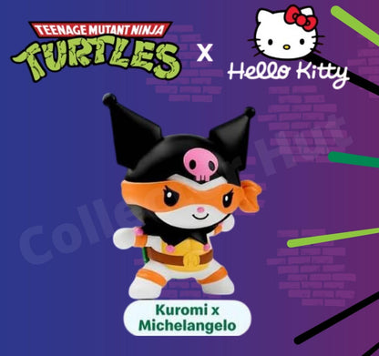 Teenage Mutant Ninja Turtles x Hello Kitty McDonalds Happy Meal Toys TMNT