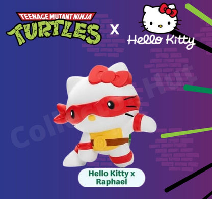 Teenage Mutant Ninja Turtles x Hello Kitty McDonalds Happy Meal Toys TMNT