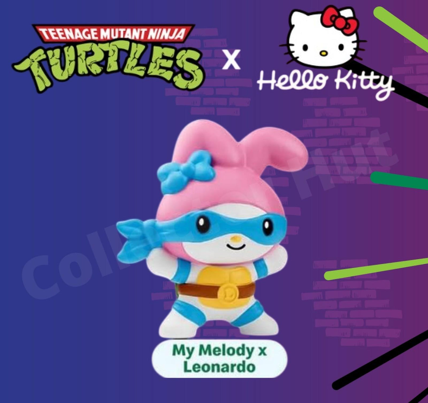 Teenage Mutant Ninja Turtles x Hello Kitty McDonalds Happy Meal Toys TMNT