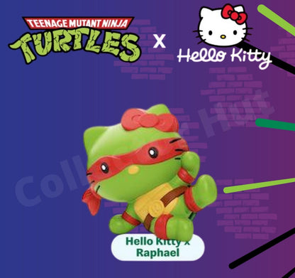 Teenage Mutant Ninja Turtles x Hello Kitty McDonalds Happy Meal Toys TMNT