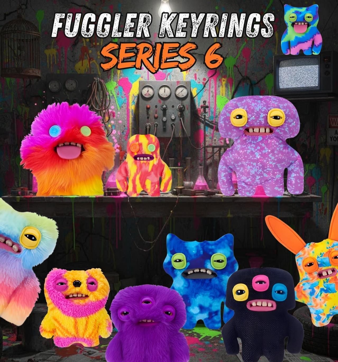 Fugglers 5" Plush Toy Keyrings Series 6 Pick a Character!