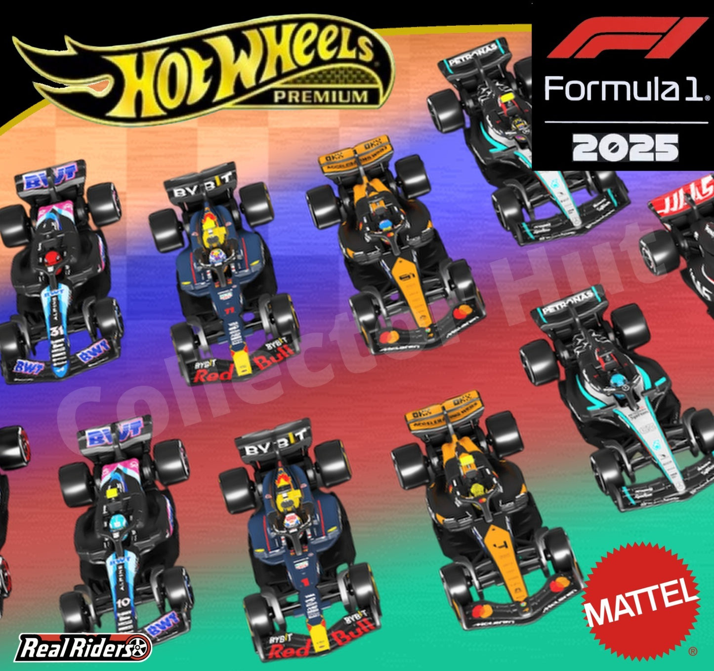 Hot Wheels Premium Formula 1 Team Racing 2025 Season 1:64 Scale Die Cast