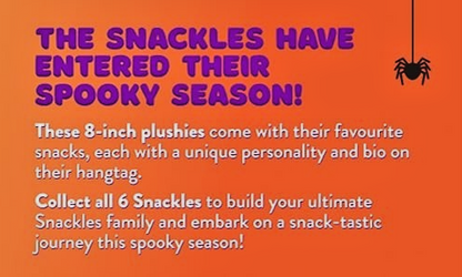 Snackles 8" Plush Toys Halloween Edition Zuru