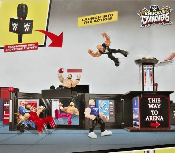 WWE Knuckle Crunchers Final Boss Microphone Playset