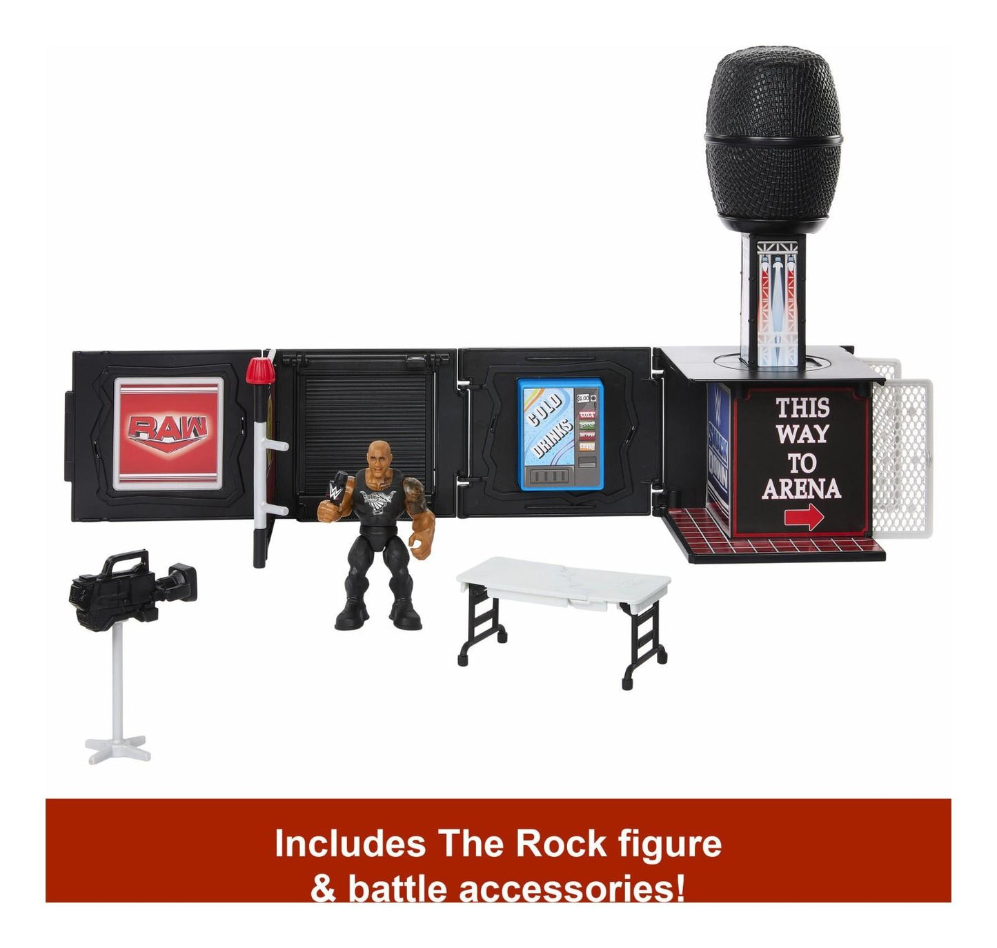 WWE Knuckle Crunchers Final Boss Microphone Playset